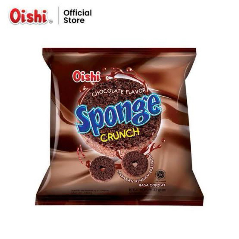 

OISHI SPONGE CRUNCH CHOCOLATE FLAVOR [1 RENCENG ISI 10 BUNGKUS @9G] | OISHI SPONGE RASA COKELAT