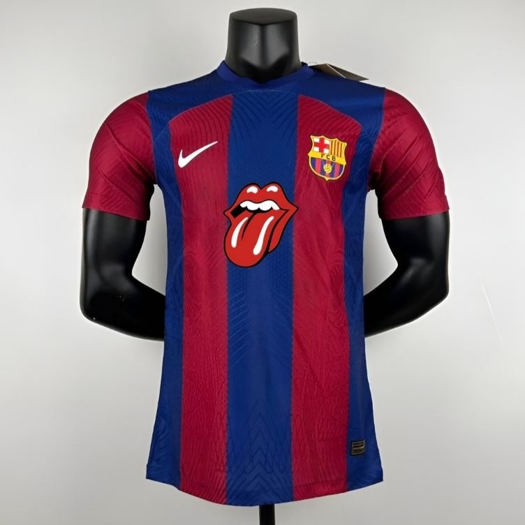 BAJU BOLA BOLA PLAYER ISSUE PLAYER ISSUE BARCELONA HOME ROLLING STONE