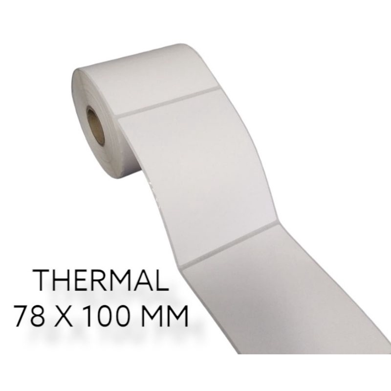 

Kertas Label Barcode Termal 78x100mm isi 300 pcs / Kertas Stiker Resi Online Shop