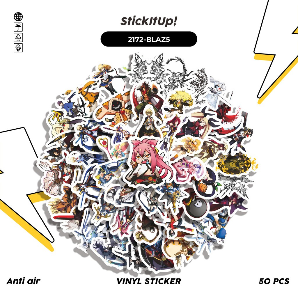 

COD✨ 50 Pcs Stiker Pack GAME SERIES BLAZBLUE CHARACTER MIX 05 Lucu Aesthetic Vynil Waterproof untuk Freebies Sticker Buku Journal Casing HP Laptop