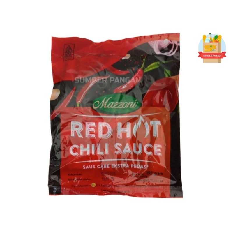 

Mazzoni Red Hot Chili Sauce Sachet 8 Gram isi 24 Pcs