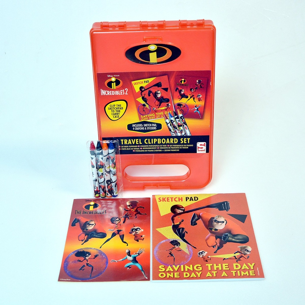 

Incredibles Travel Clipboard Set Aktivitas Mewarnai Anak