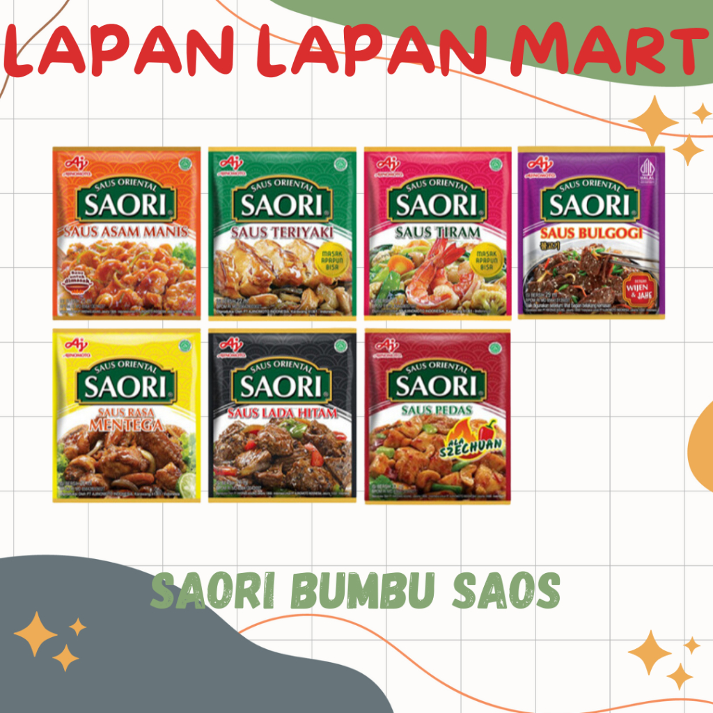 

Saori Bumbu Saus Sachet (Bumbu)