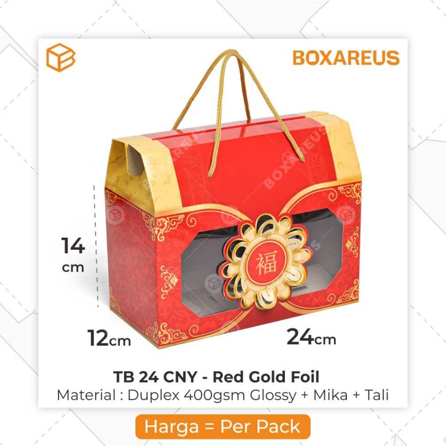 

Box Toples Kue Kering Packaging Imlek Sincia CNY Hampers | TB24 CNY