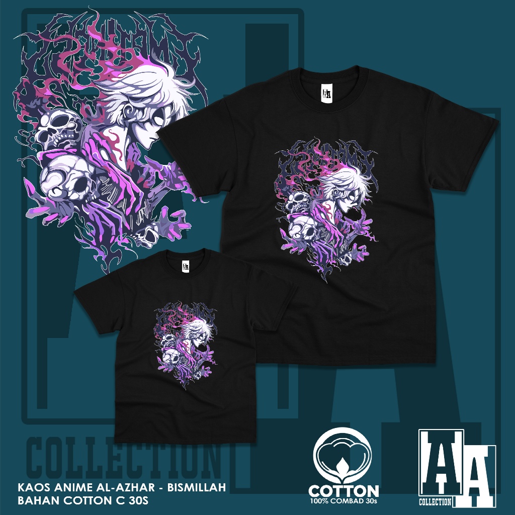 AL - AZHAR COLLECTION  | KAOS ANIME KEKINIAN KARAKTER GABIMARU  | COTTON COMBED 30S | KAOS PREMIUM |