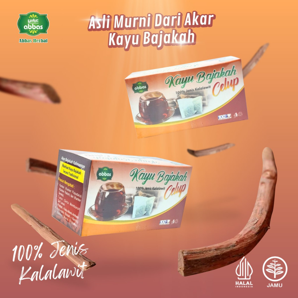 

Abbas Teh Celup Akar Kayu Bajakah 100% Murni 1Pak Isi 10 Saset