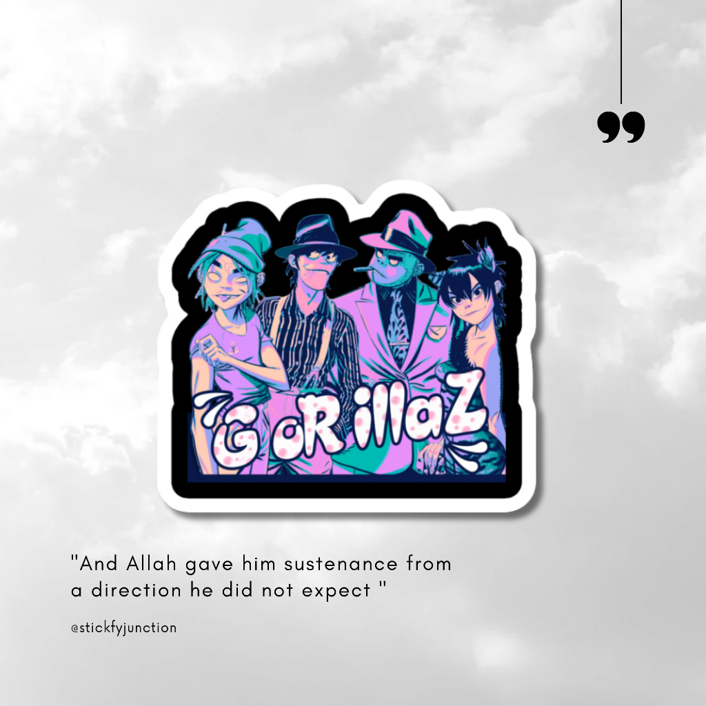 

sticker gorilaz / sticker aesthetic / sticker tumblr /stiker premium / stiker hp / stiker laptop / stiker helm / stiker tahan air |SJ | A109