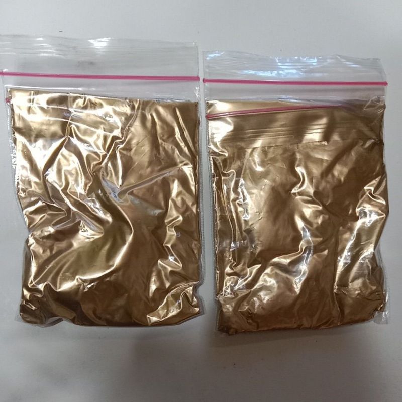 Cat EMAS GOLD BROM 100g serbuk halus untuk wayang kulit kertas besi kayu