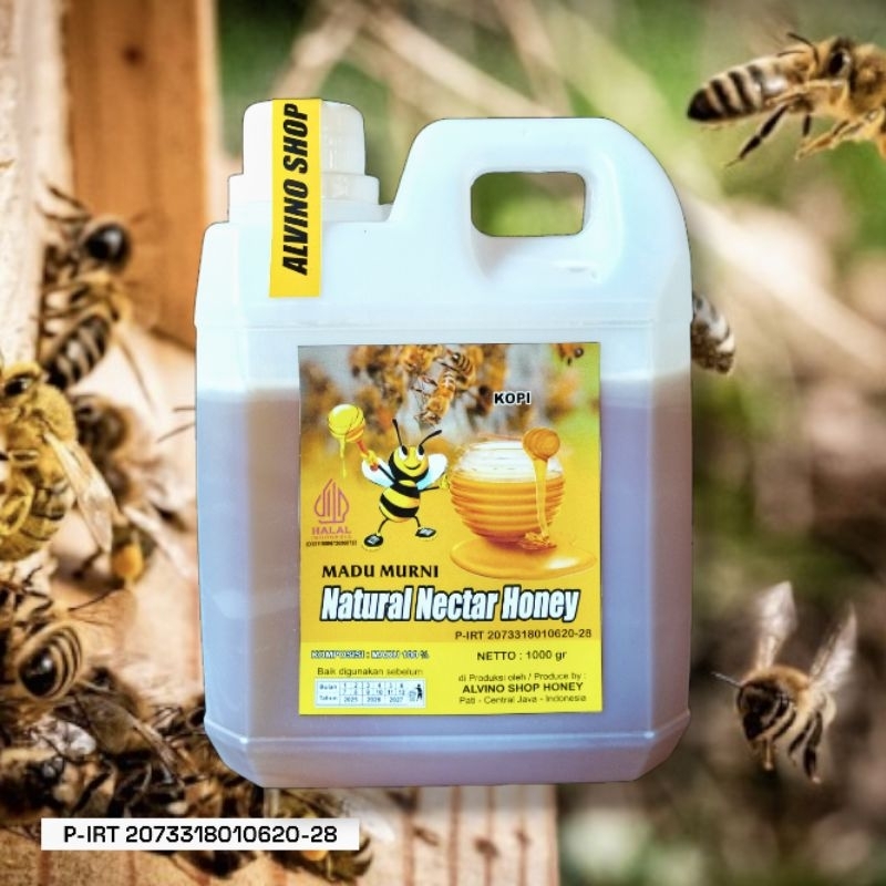 

Madu Murni Nektar Bunga Kopi [ 1kg ] Madu Asli 100% Raw Honey
