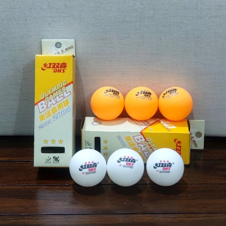 Bola Pingpong DHS - Bola tenis meja DHS ISI 3 MURAH