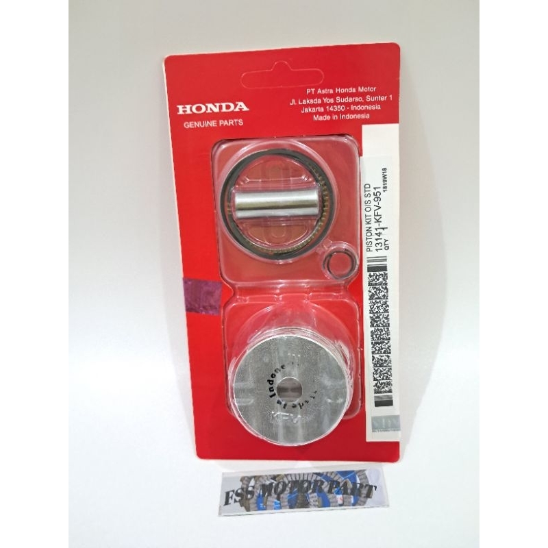 Piston Kit Ukuran Standart Honda Supra Fit Lama Supra Fit New Revo Lama Lagenda KFM