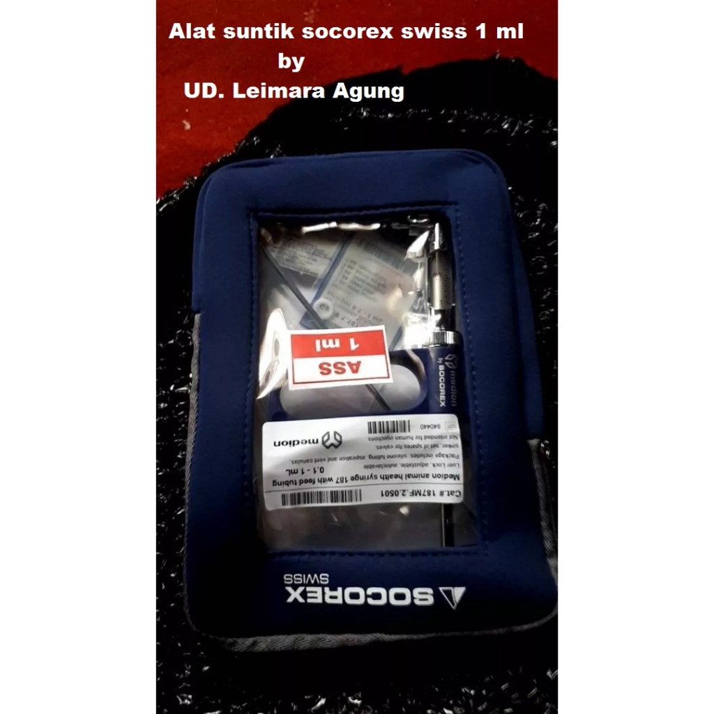 Alat suntik vaksin socorex swiss ori 1 ML