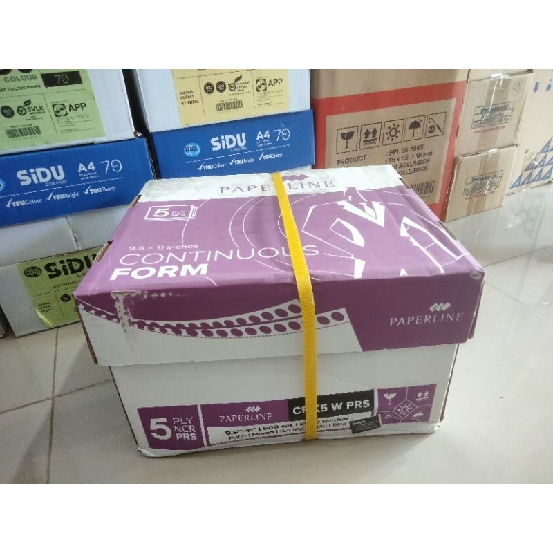 

Continuous form 5 ply PRS 9 1/2 x 11 inchi bagi 2 Paperline