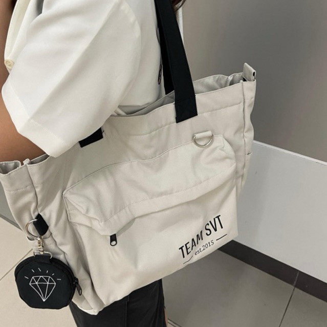 PELUNASAN BATCH 2 TOTE BAG TEAM SVT (HITAM PUTIH)