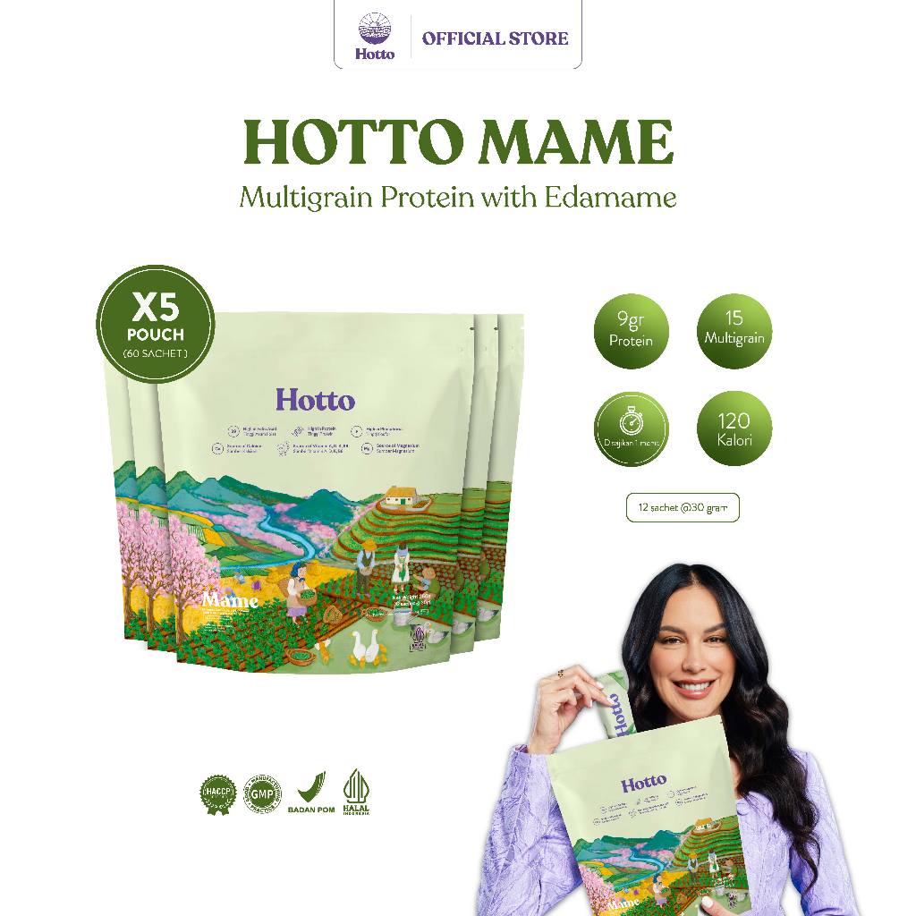 

Hotto Mame Protein Multigrain with EDAMAME 5 Pouch