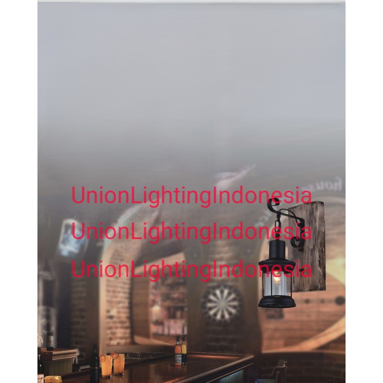 SL5026-1 LAMPU DINDING HIAS KAYU VINTAGE MINIMALIS KLASIK MODERN TERAS CAFE RESTORAN VILLA RUANG TAM