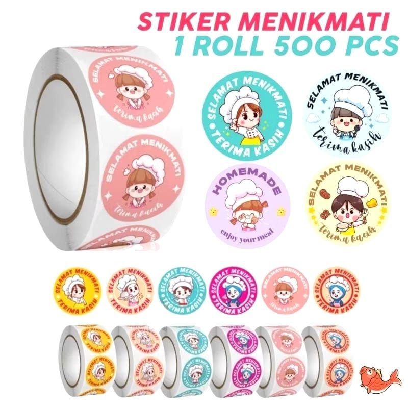 

[ ISI 500 ] STICKER SELAMAT MENIKMATI / STICKER LABEL