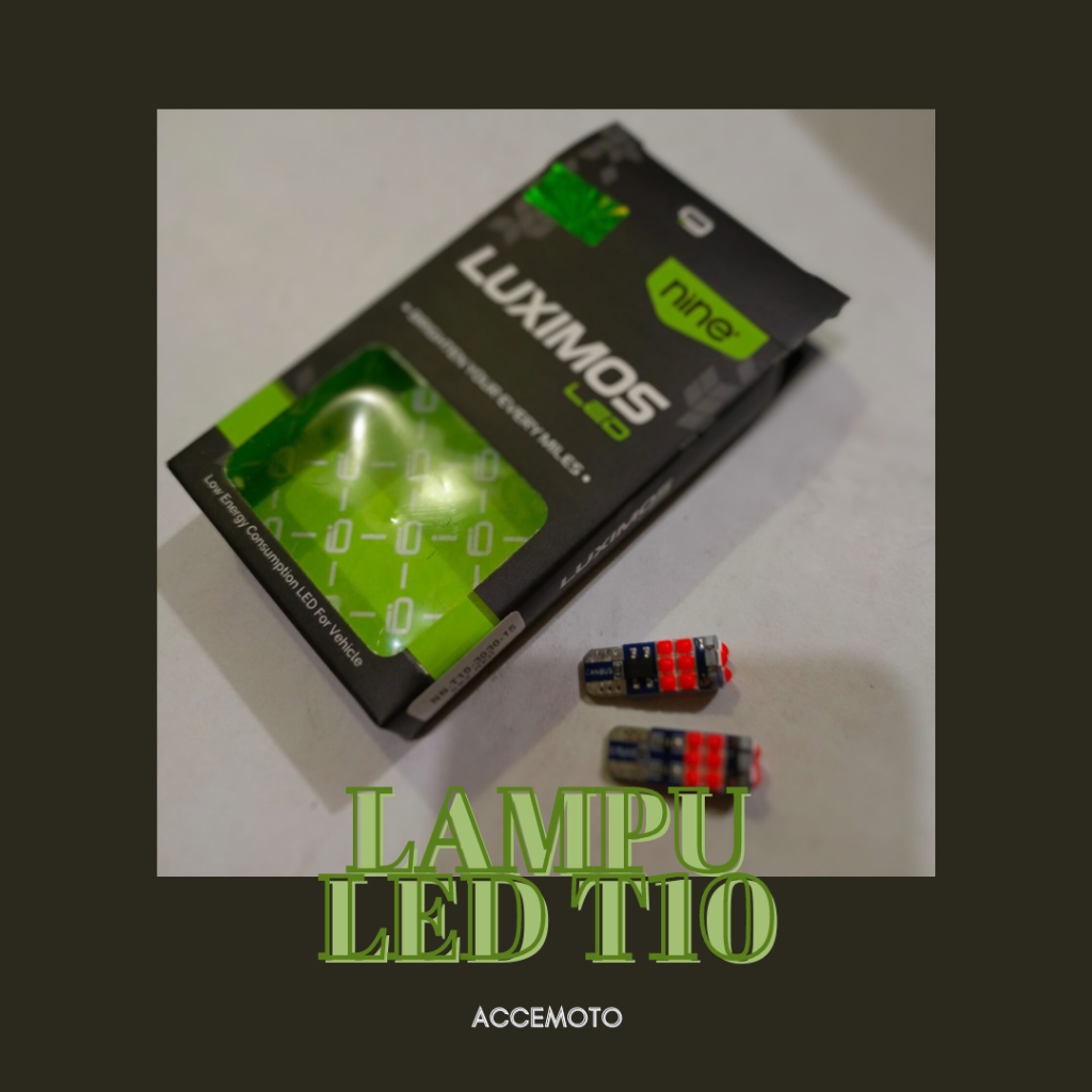 lampu LED luximos socket T10 lampu sein,senja sepasang ac dc