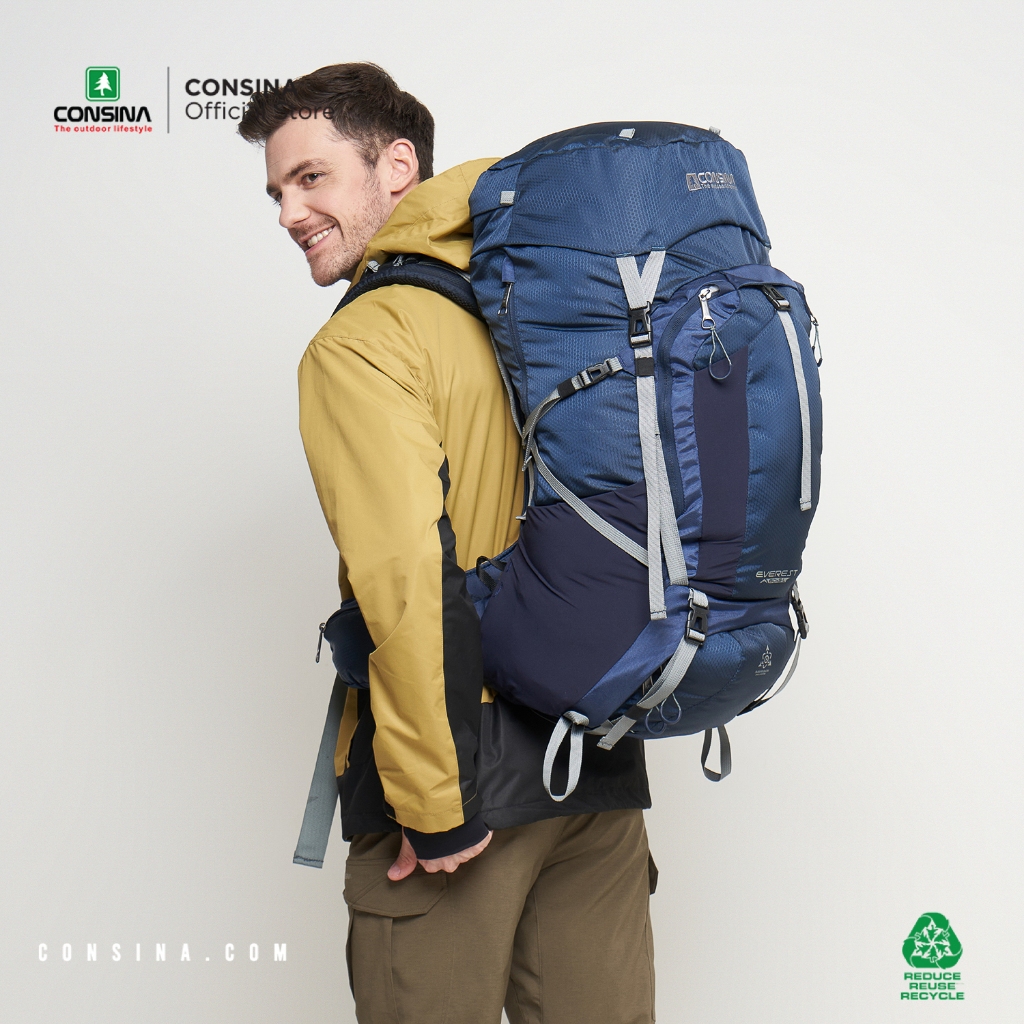 CARRIER CONSINA EVERREST 60+5L Gen 3 - TAS GUNUNG CARRIER CONSINA THE NARROWS 50L RANSEL TRACKING