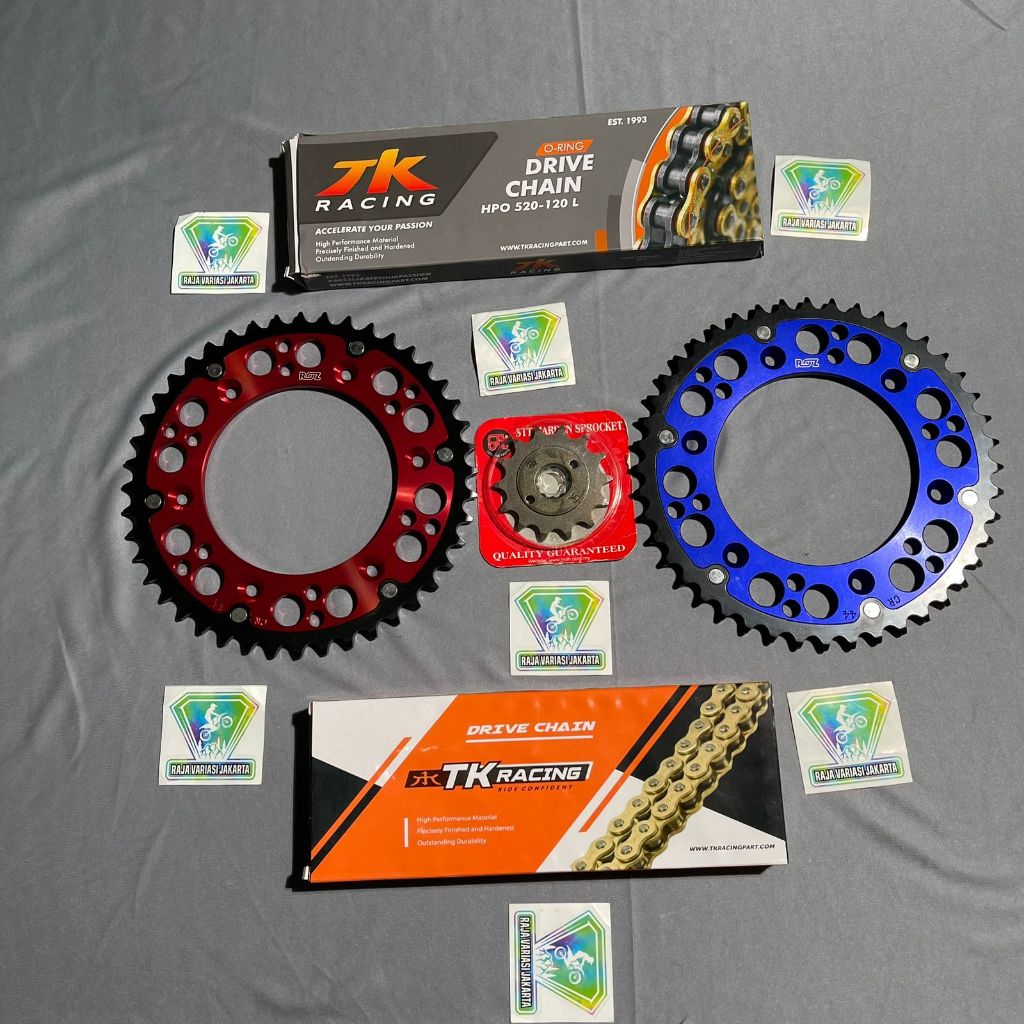 Gear Set CRF 250 Rally Gearset Rantai TK 520 / TK 520 O Ring