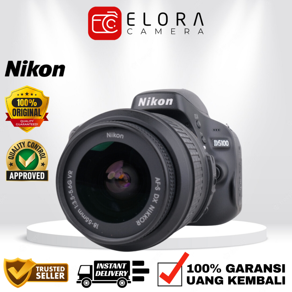 Nikon D5100 Kit 18-55mm / Kamera DSLR Nikon D5100 Body Only / Nikon D5100 D 5100 Kit BO