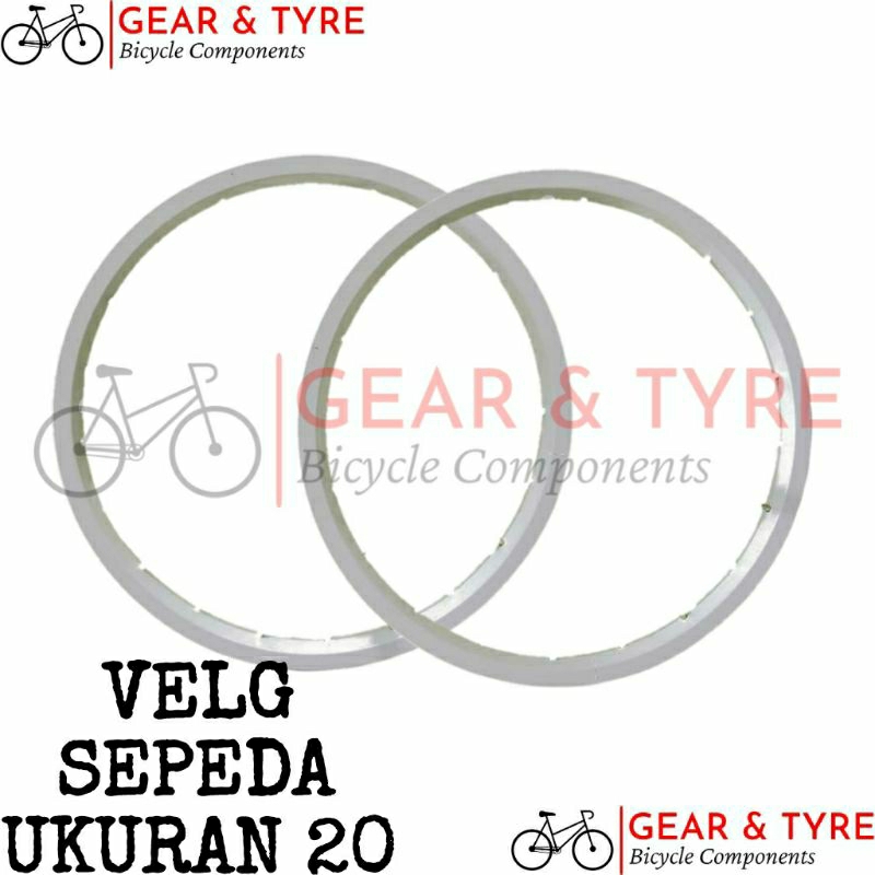 Velg Sepeda 20 Inch / Peleg Sepeda Ukuran 20 / Velg Sepeda Ukuran 20 Almini (Aluminium) , RRT ( Bias