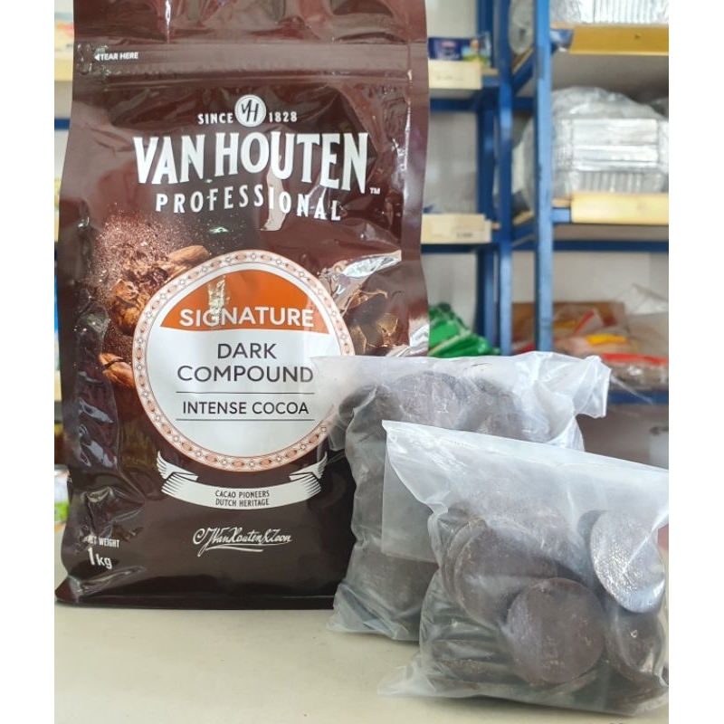 

Van houten Intense Dark Compound / Dark Coklat Koin Vanhouten 100Gr, 250Gr