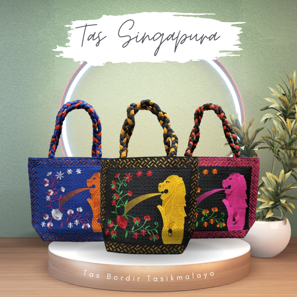 Tas Jinjing Motif Singapura / Tas Jinjing Wanita