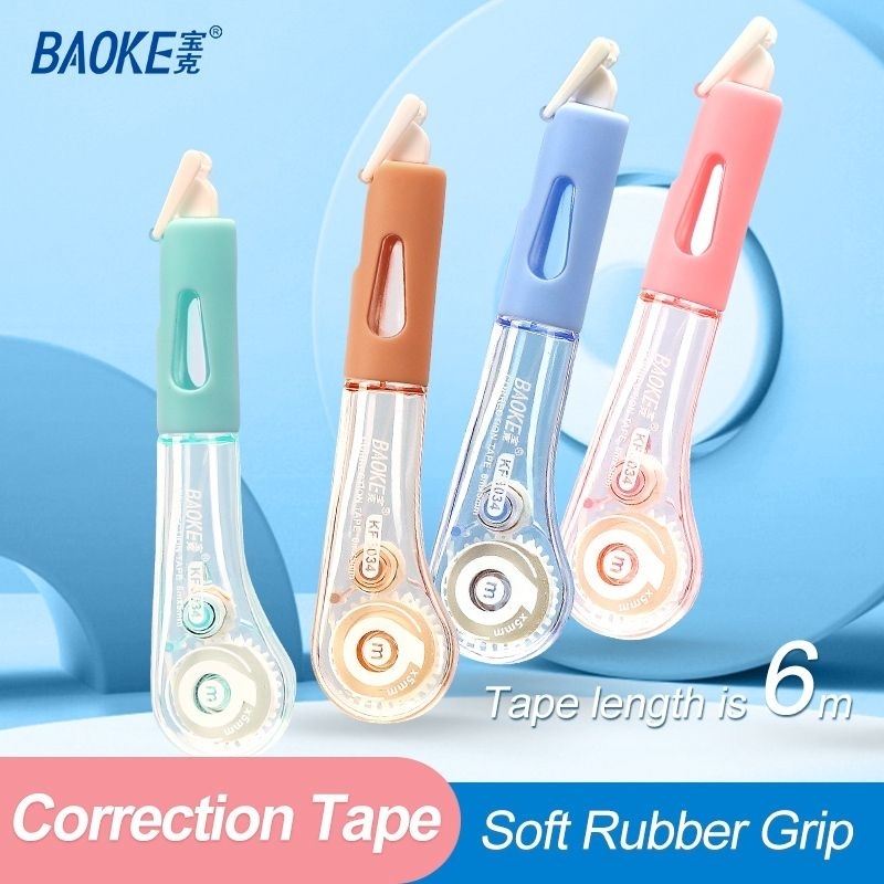 

BAOKE Correction tape / Tip x warna pastel 6m KF3034