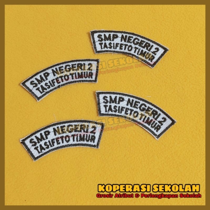 Emblem Lokasi Sekolah / Badge Lokasi Sekolah / Badge Nama Sekolah - Atribut Sekolah