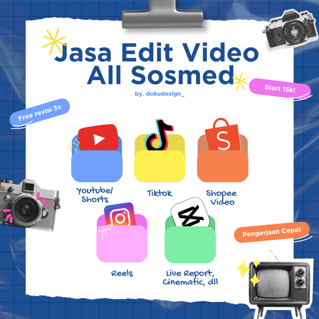 JASA EDIT VIDEO REELS TIKTOK YOUTUBE TUGAS KULIAH