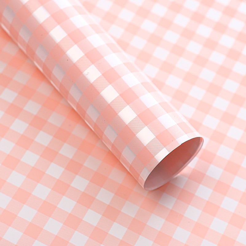 

(20 Lembar) Flower Wraping Cellophane Kotak Vintage / Kertas Buket Celophane Kotak Vintage