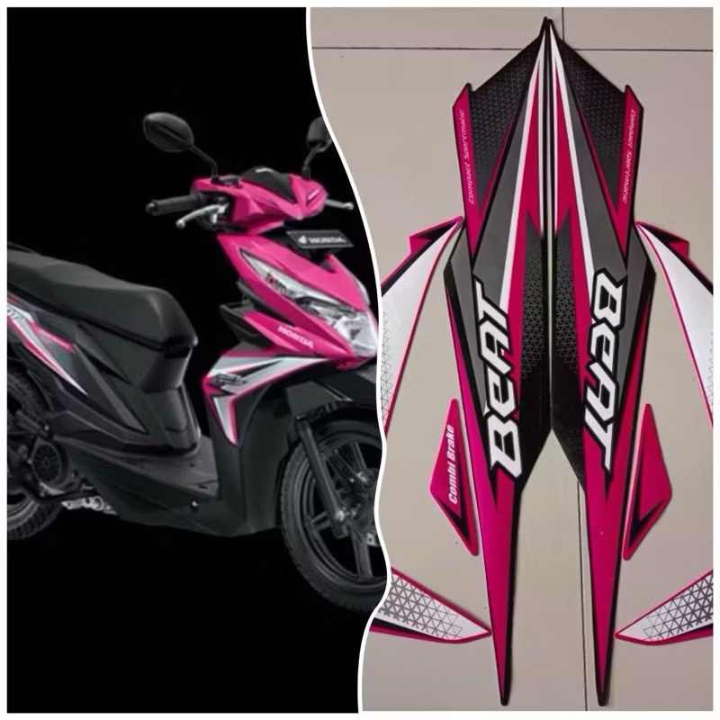 STRIPING STIKER LIS LES MOTOR HONDA BEAT ISS 2018