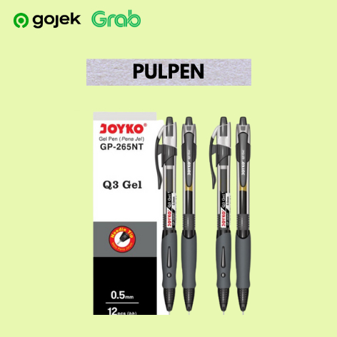 

Pulpen Gel Joyko GP-265NT - GEL Q3 Ukuran 0,5mm (1 Pak)