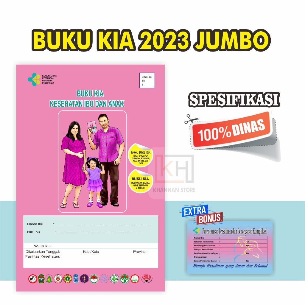 

Buku KIA 2023 JUMBO , Buku Kesehatan Ibu anak jumbo