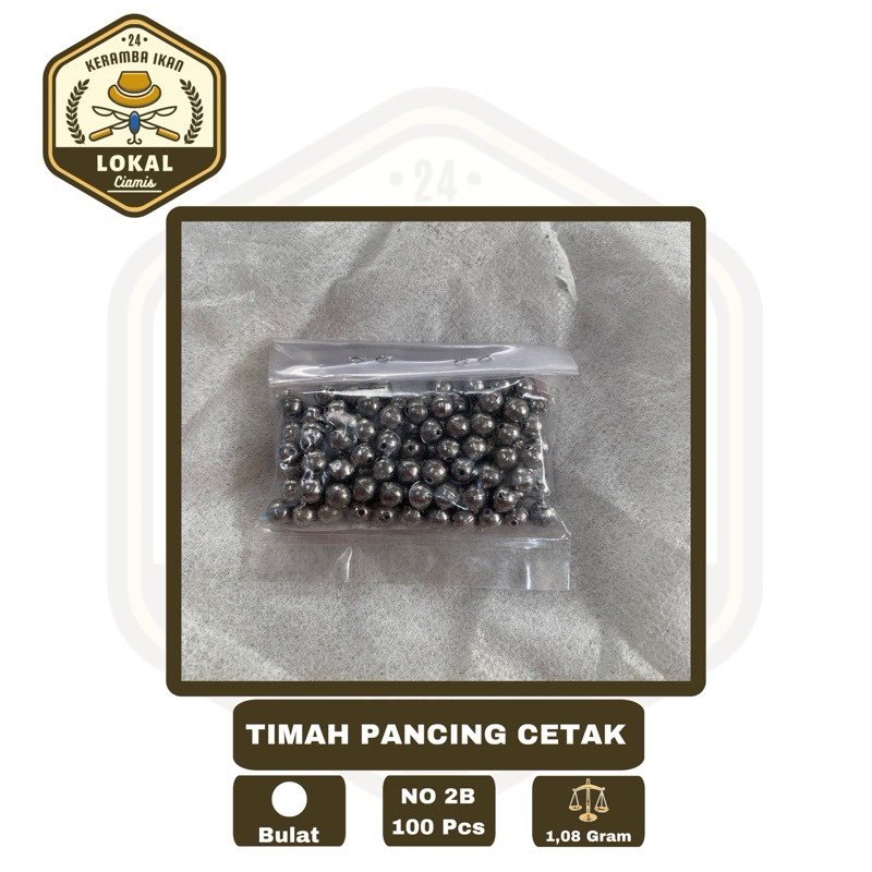 Timah pancing Bandul Kerucut no 2B Isi 100pcs  | Pancing Timah Mancing Laut - Timah Pemberat Pancing