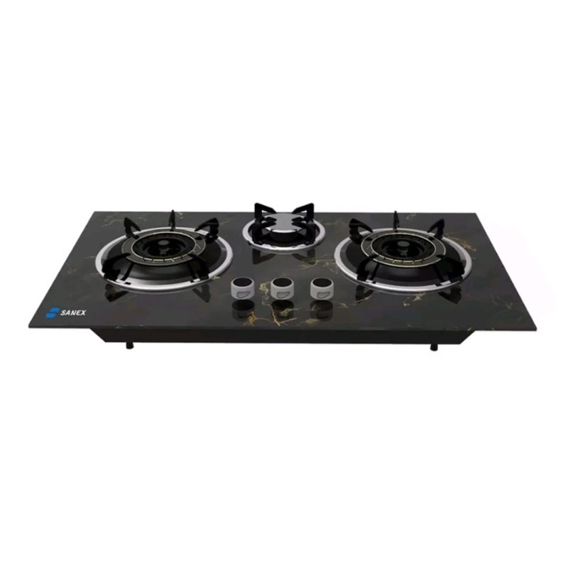 kompor gas kaca 3 tungku (SANEX)
