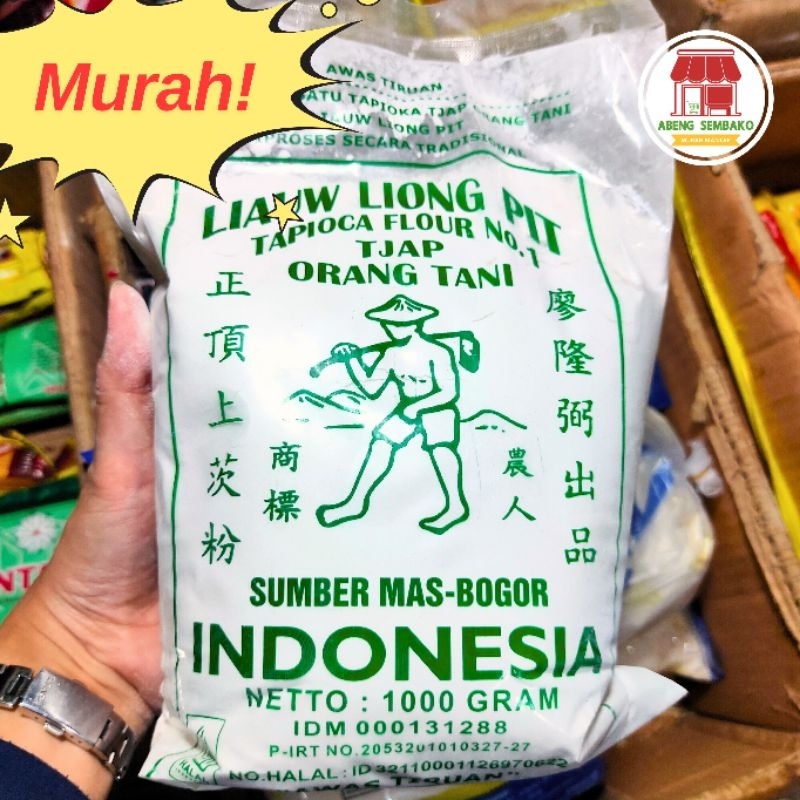 

TEPUNG TAPIOKA SAGU CAP TANI ASLI LIAW LIONG PIT 1 KG