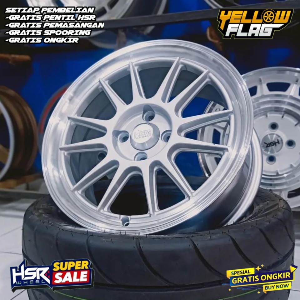 velg Promo Velg Agya ring 15x65 Pcd 5x114,3 velg mobil racing R15 Brio Jazz murah