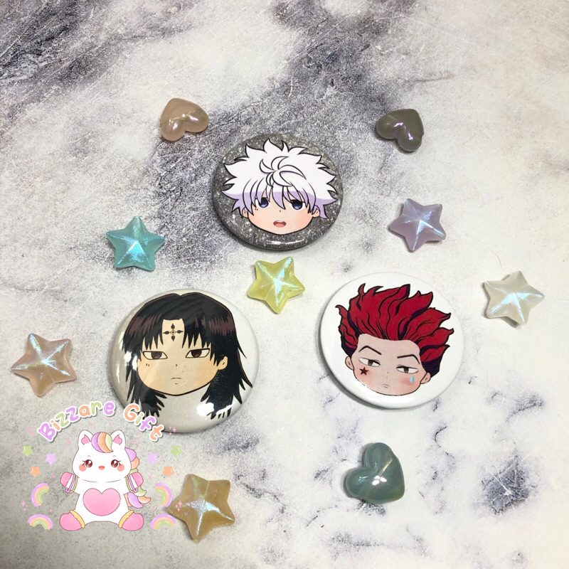 Pin Bros HUNTER X HUNTER HXH Anime Merch Killua Chrollo Hisoka Keren Lucu