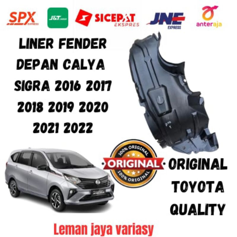 Jayy Liner Fender Calya Sigra / Spakbor Depan Calya Sigra Kanan Kiri 2016 2017 2018 2019 2020 2021
