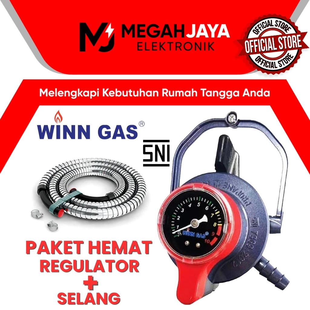 [COD READY] WINN GAS / STARCAM / GASCOMP SUPERLOCK SAFETY LOCK REGULATOR KOMPOR GAS GAS LPG W900M / 