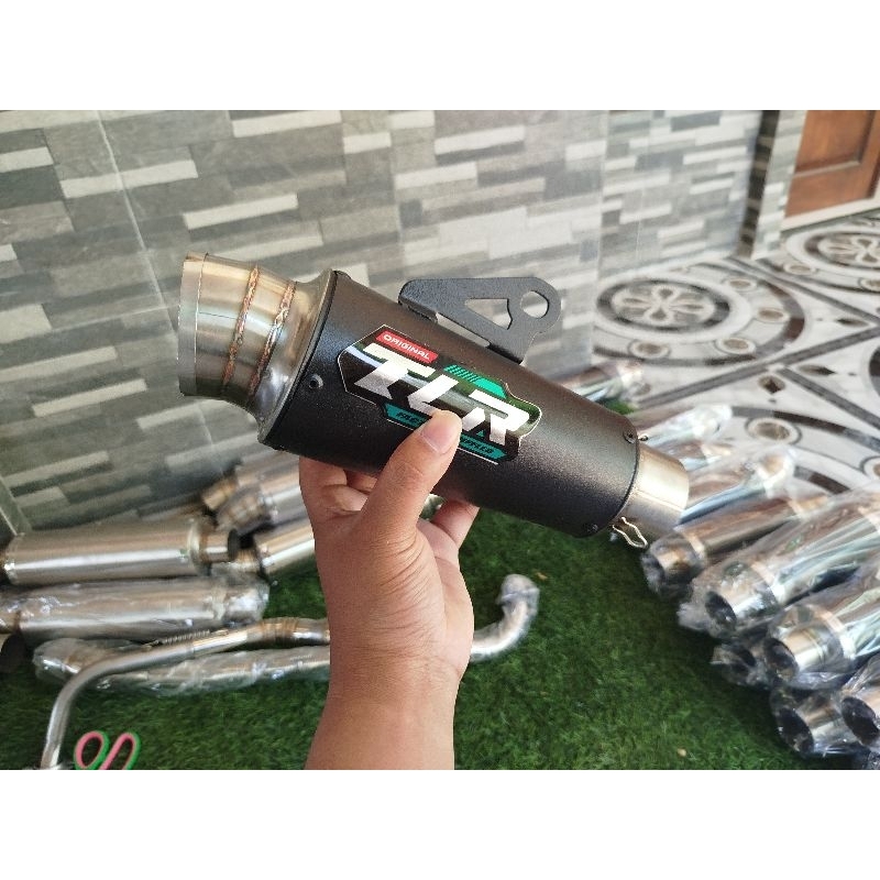 KNALPOT RACING TLR DRAG BLACK COUTING SLENCER KNALPOT RACING TLR BLACK KNALPOT RACING DRAG TLR BLACK