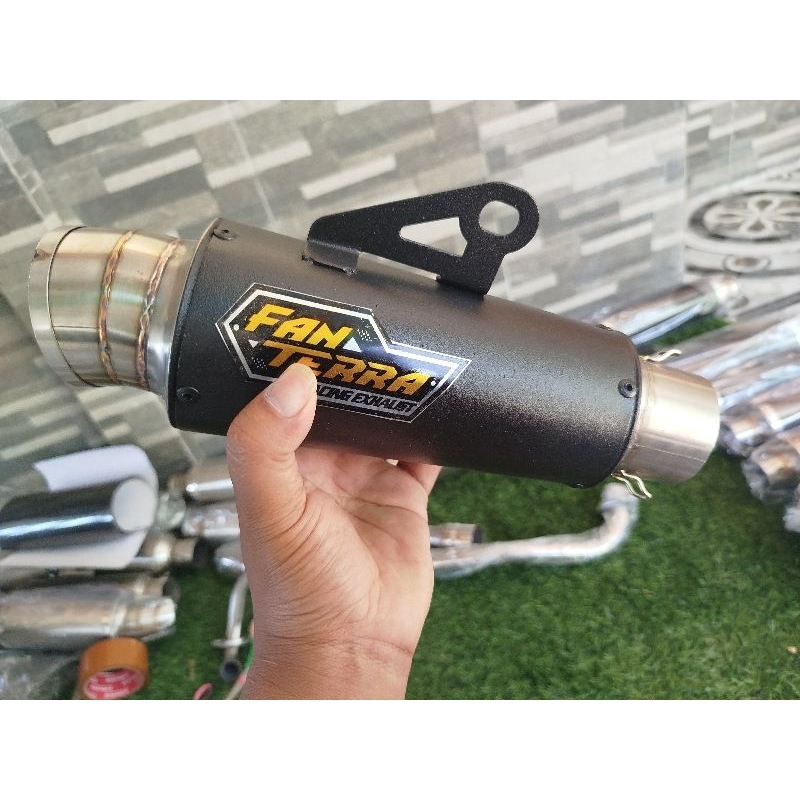 KNALPOT RACING FANTERA BLACK COUTING SLENCER MURAH FANTERA DRAG KNALPOT RACING FANTERA DRAG SLENCER 