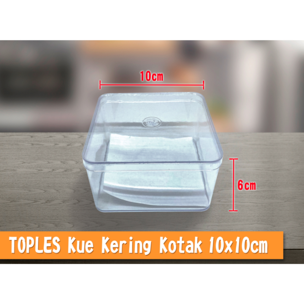 Toples Kue Kering Kotak 10x10