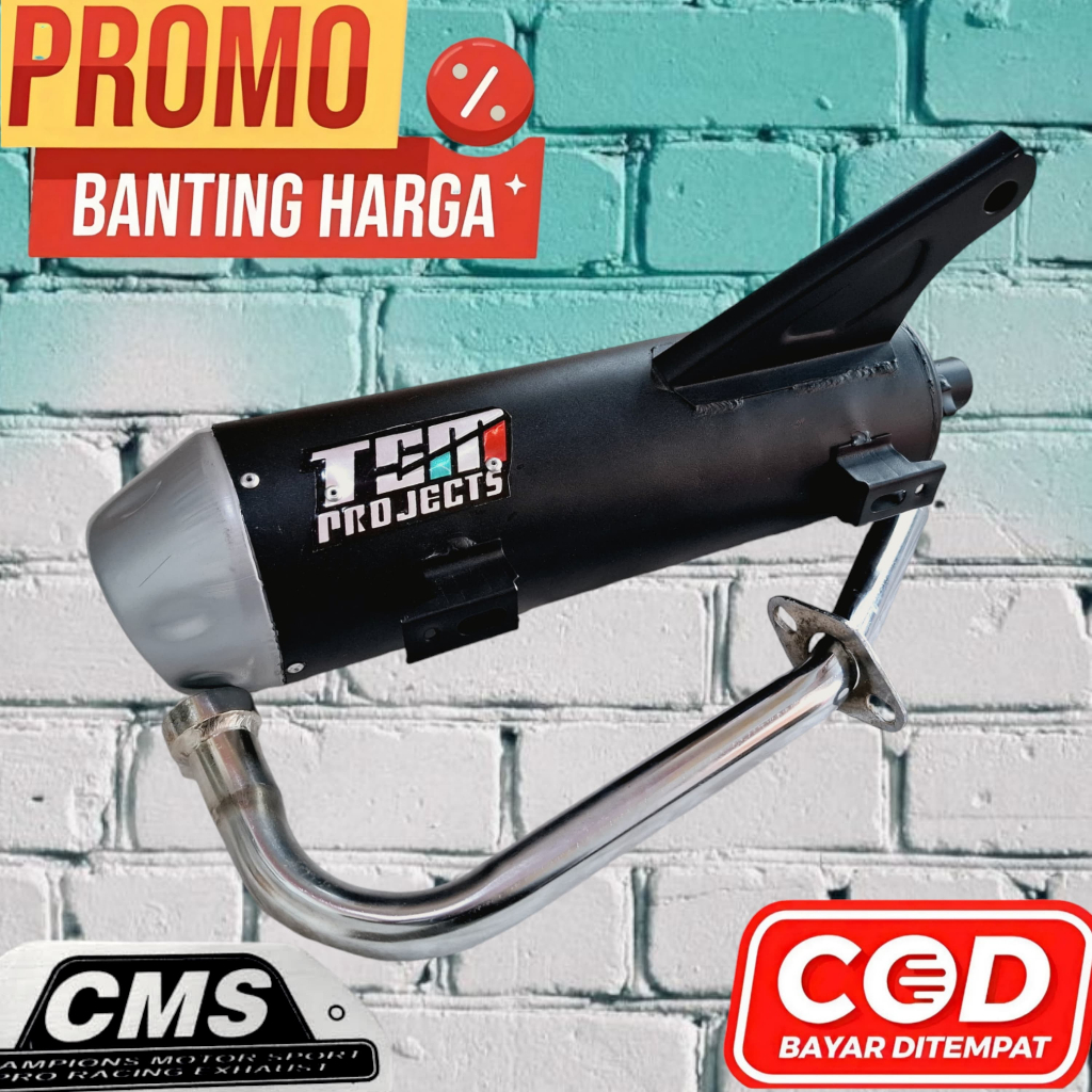 Knalpot TSM Project Adem Mio Smile Beat Karbu Scoopy PGM FI Soul GT 125 Vario 125 150 Led Gear XRIDE