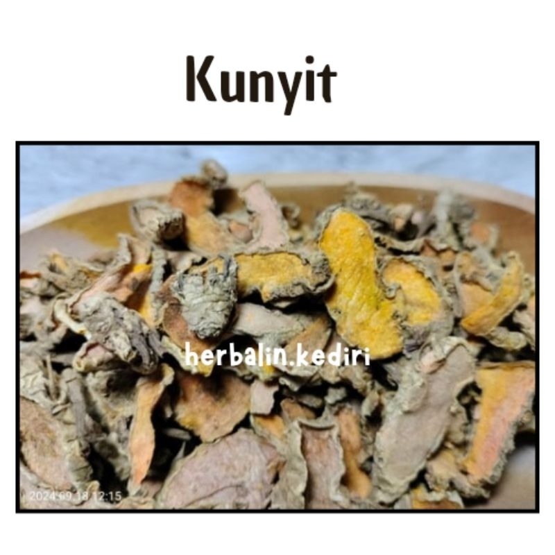 

herbalinkediri // Kunyit kering iris 10gr, 100gr