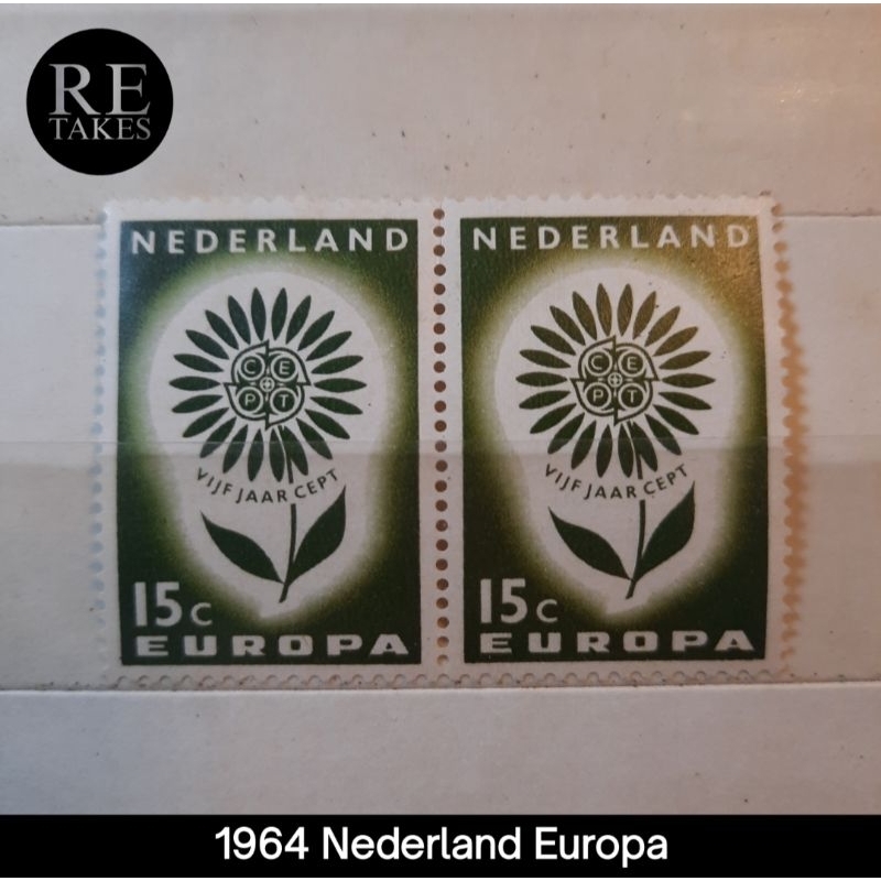

Prangko Koleksi Filateli Belanda 1964 Nederland Europa