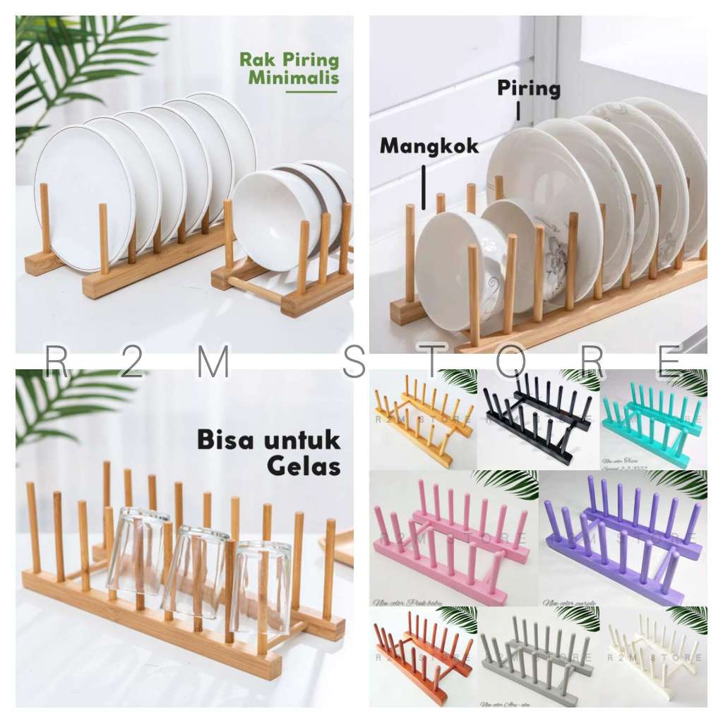Rak Piring / Rak Gelas / Rak Buku / Rak Talenan / Rak Tutup Panci / Rak Susun Serbaguna / Rak Piring