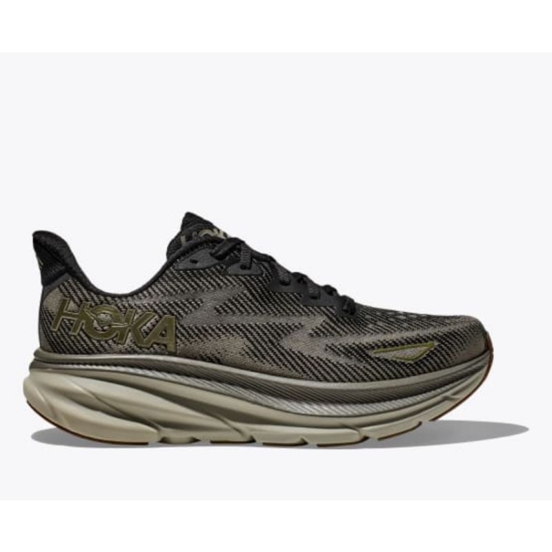 Hoka Clifton 9 Mens Road Running Shoes - Black / Slate